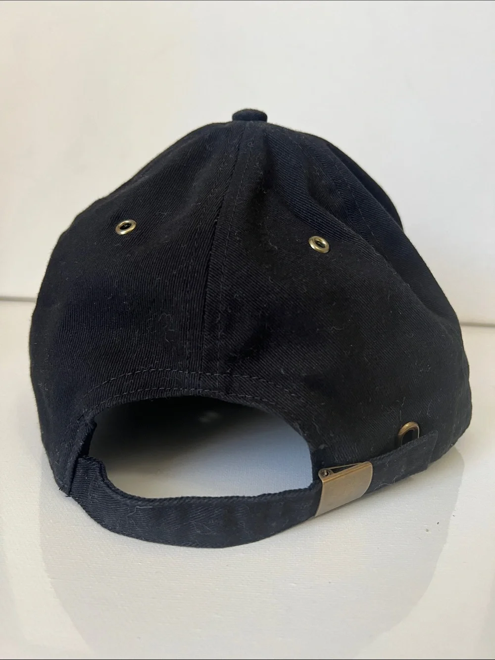 Disney Parks Mickey 28 Hat Cap Black Gold Metallic Adjustable Adult OSFM
